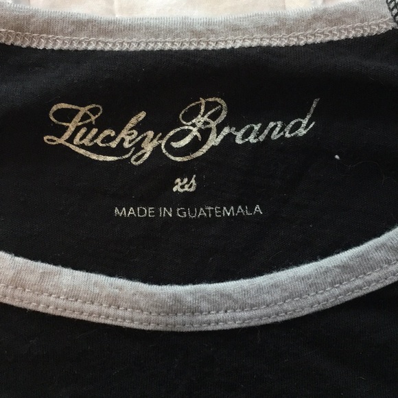 Lucky Brand Jack Daniel’s 3/4 Sleeve Tee Shirt - Picture 2 of 2